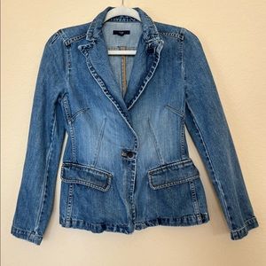 Y2K Vintage Gap Denim Single Button Blazer Jacket